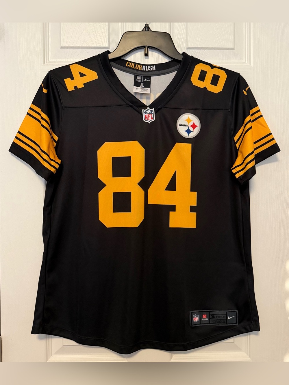 Nike Pittsburgh Steelers Antonio Brown #84 Color Rush Jersey Size Women’s Large